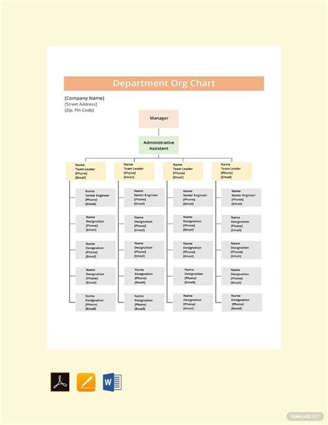 Image result for Organization Chart Example PDF