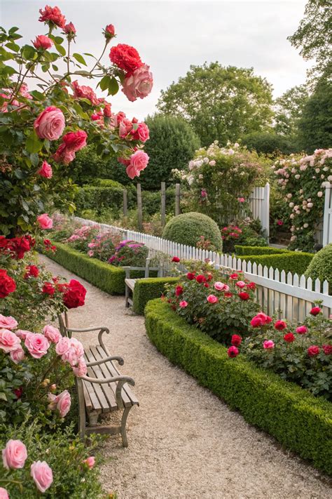 14 Rose Garden Design Ideas, Layouts & Planting Tips