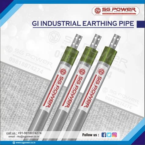 GI Industrial Earthing Pipe - 6m GI Industrial Earthing Pipe ...