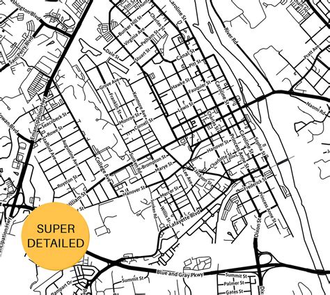 Map Of Downtown Fredericksburg Virginia