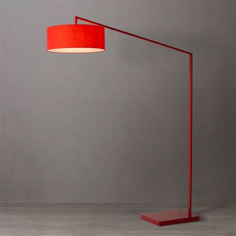Beautiful Red Floor Lamp Stretch Arc | Nova Of California
