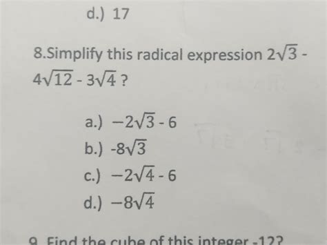 Simplify Radical Expressions Calculator