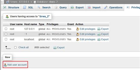 Image result for Dvwa SQL User