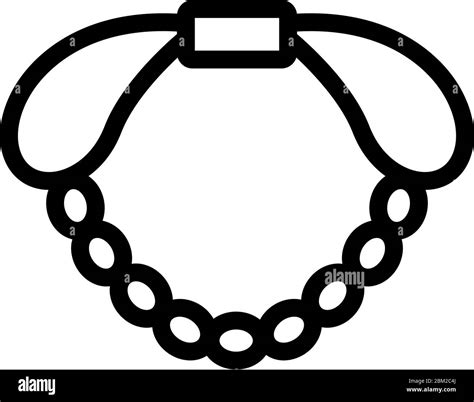 bracelet with bow icon vector outline illustration Stock Vector Image ...