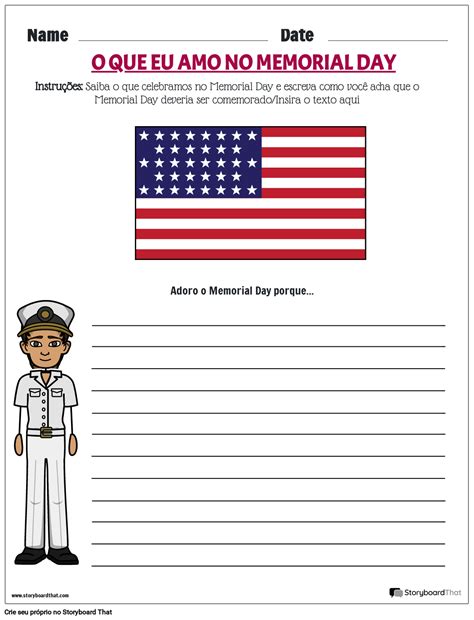 Por que aprecio o Memorial Day Storyboard por pt-examples