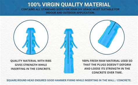 Homdum Assorted Nylon Wall Plugs I Sleeve Gitt I Toggle Anchor Plug I ...