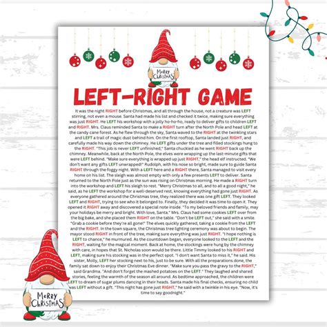 Christmas Left-right Game | Christmas Party Games | Christmas Pass the ...