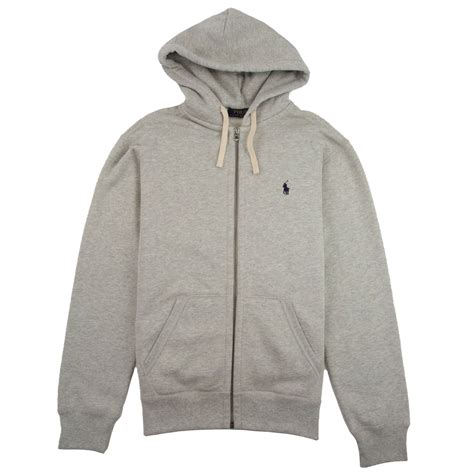 Polo Ralph Lauren Zip Up Hoody Grey | ONU