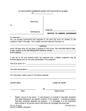 2015-2026 Form AK CIV-101 - Blank Fillable Template | Fill Out, Print ...