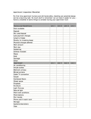 Lease Renewal Inspection Checklist - Fill Online, Printable, Fillable ...