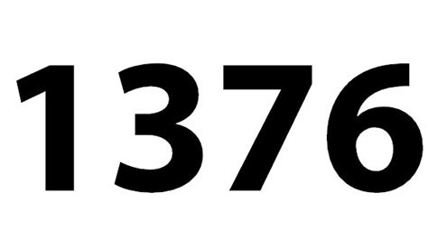 Zahl 1376