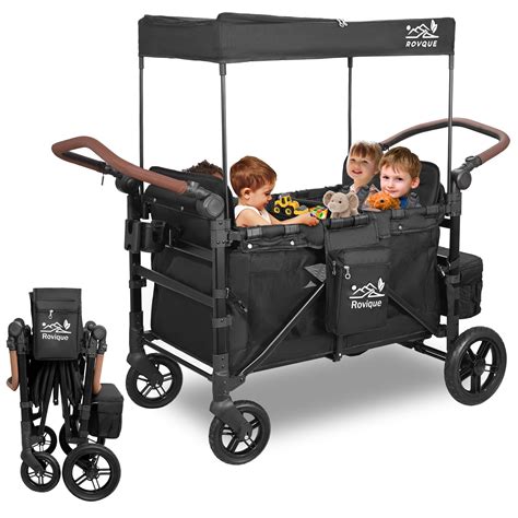 Jeep Wrangler Deluxe 4 Seater Stroller Wagon by Delta Children ...