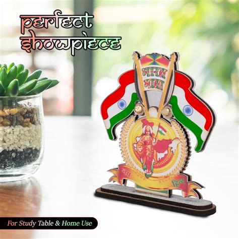 AllExtreme EXIF09 Indian Flag With Jai Hind Symbol For Office Desk ...