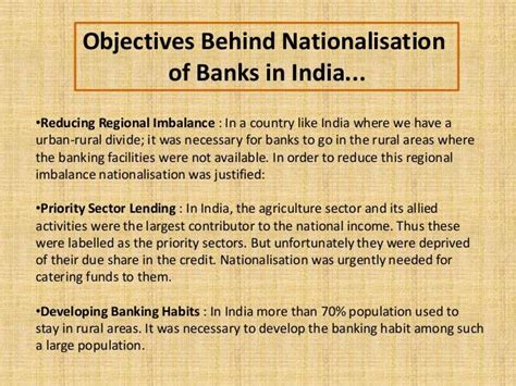 NATIONALISATION OF BANKS - Bank Exams