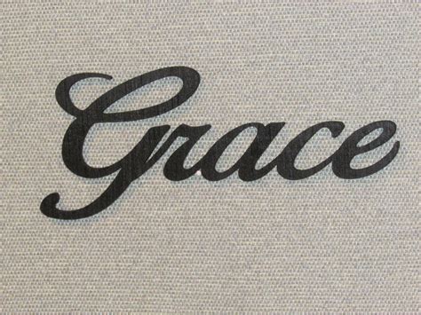 The Word Grace In Cursive Grace Layered Word|D 373438