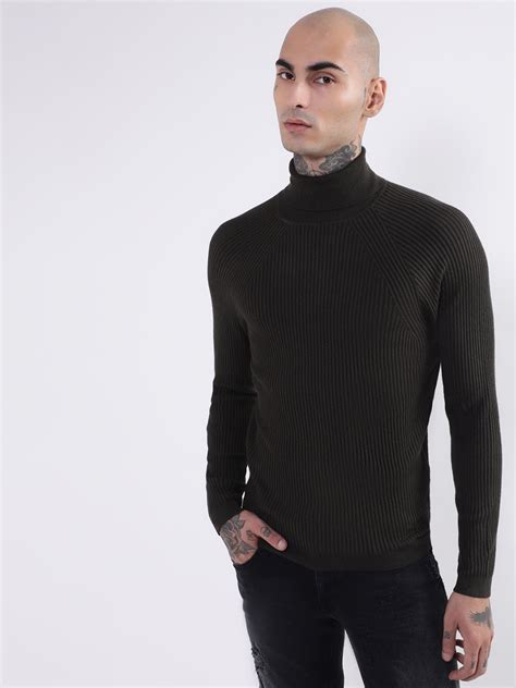 Shop Antony Morato Men Black Ribbed Pullover Sweater Online – Iconic India