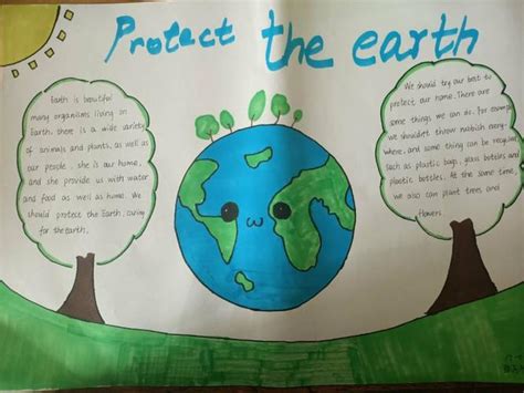 六年级英语爱护地球手抄报 六年级英语爱护地球手抄报内容 - 抖兔教育
