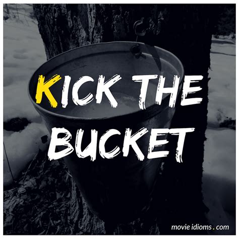 Kick the Bucket: Idiom Meaning & Examples - Movie Idioms