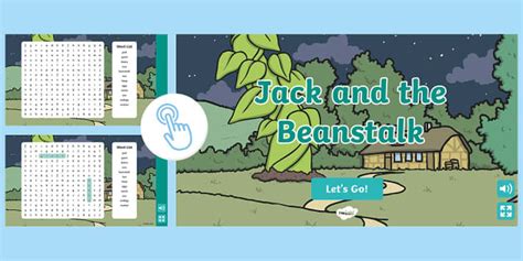 Interactive Jack and the Beanstalk Word Search | Twinkl Go!