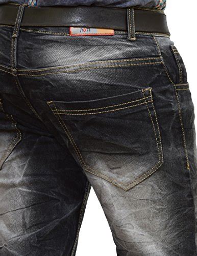 Buy American Noti Black Cotton Jeans Pant for Man Stretchable Slim fit ...