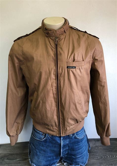 Vintage MEMBERS ONLY Leather Jacket 80's Soft Brown Leather Europe ...