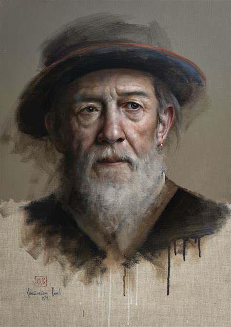 Old Man Portrait Drawing