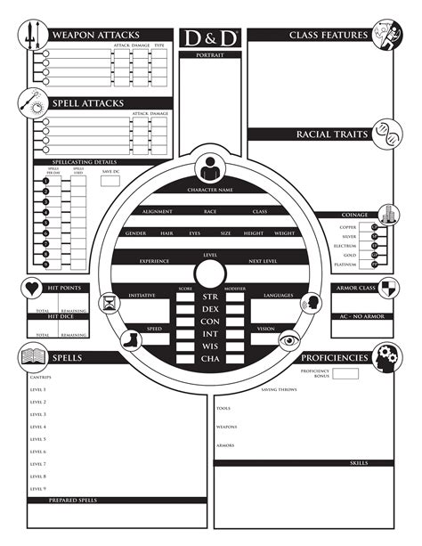Dungeons And Dragons 3 5 Character Sheet Printable - Printable And ...