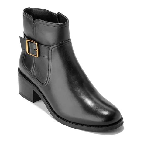 Cole Haan Thayer Women's Block Heel Chelsea Buckle Boots