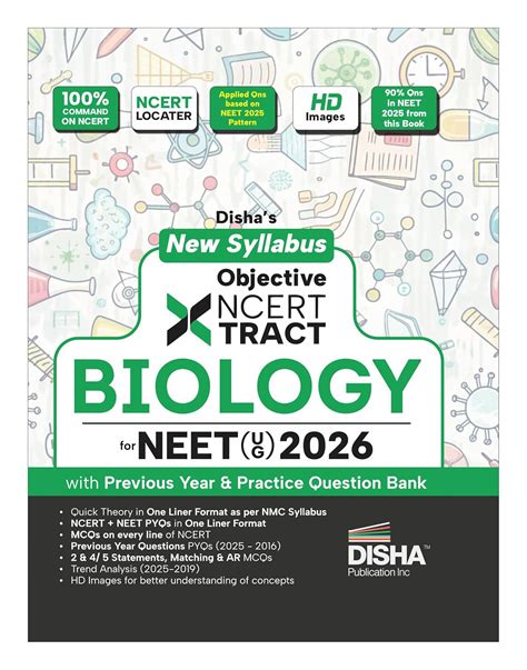 Disha New Syllabus Objective NCERT Xtract Biology for NEET 2026 (UG ...