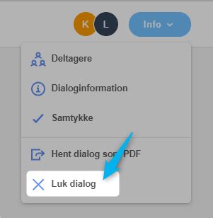 Hvordan lukker jeg en dialog? | Support FirstAgenda