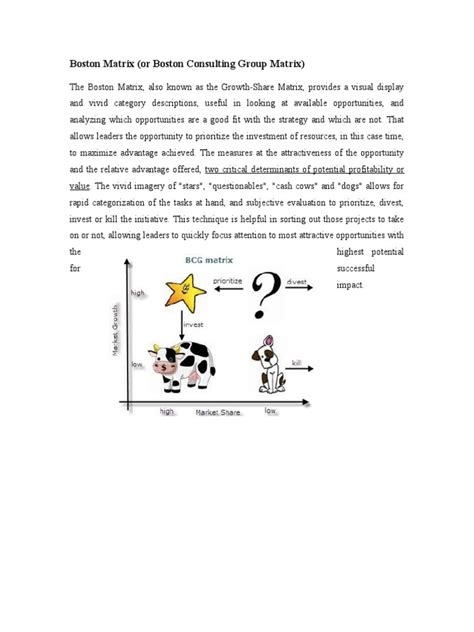 Image result for Boston Matrix Tutor2u