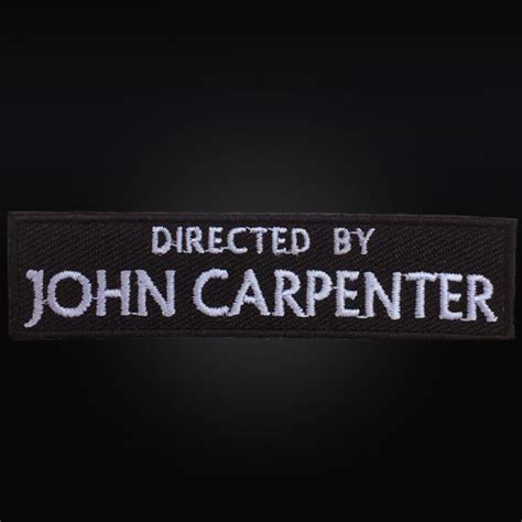Directed by John Carpenter Embroidered Patch - Etsy