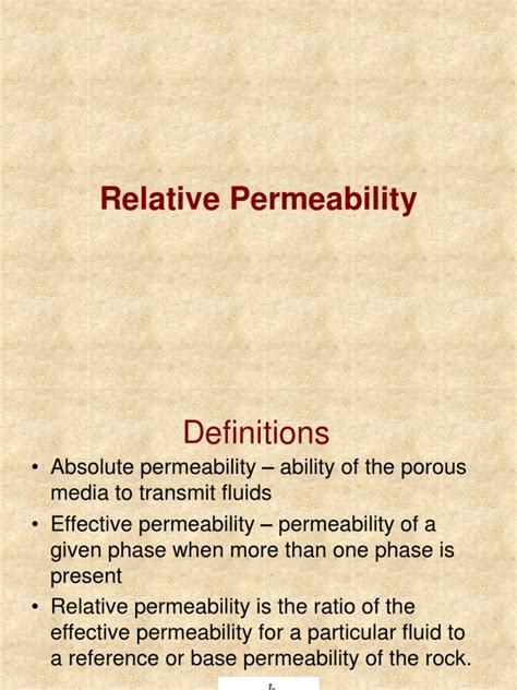Image result for Relative Permeability Formula