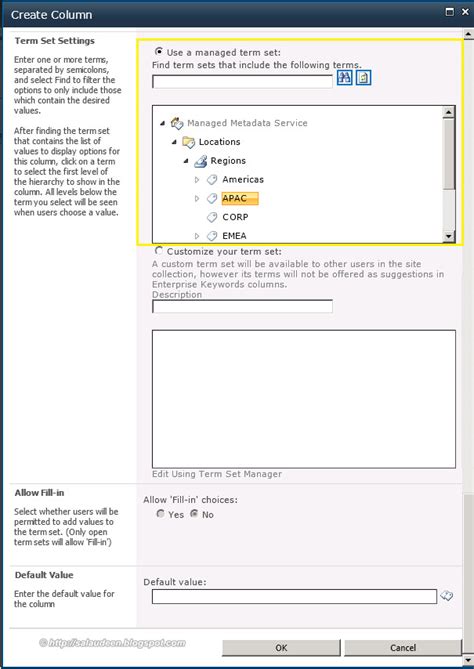 Managed Metadata Example 的图像结果