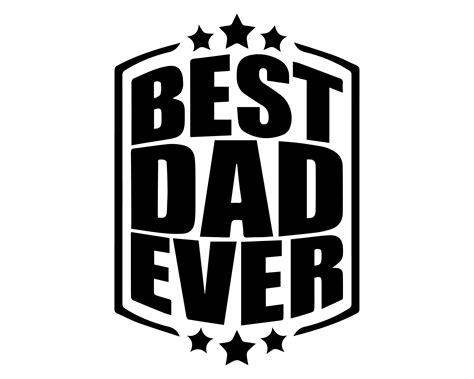 Best Dad Ever svg png Father day Black white svg Dad svg | Etsy