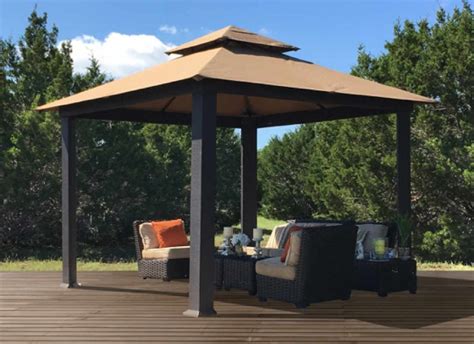 Paragon Outdoor Savannah 10X10 Gazebo (Sunbrella Cocoa Top) [GZ634C ...