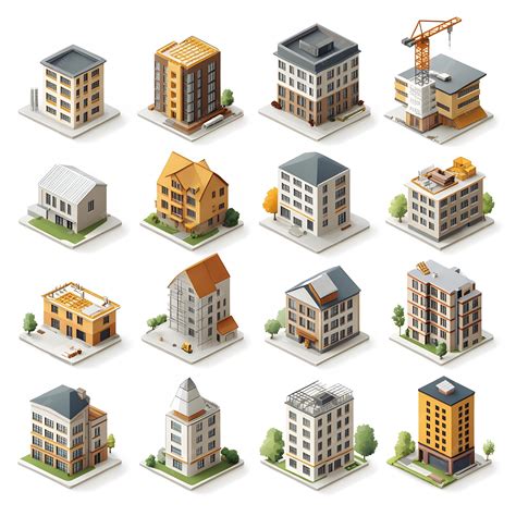 Icons showcasing structure with symbols of building frameworks ...