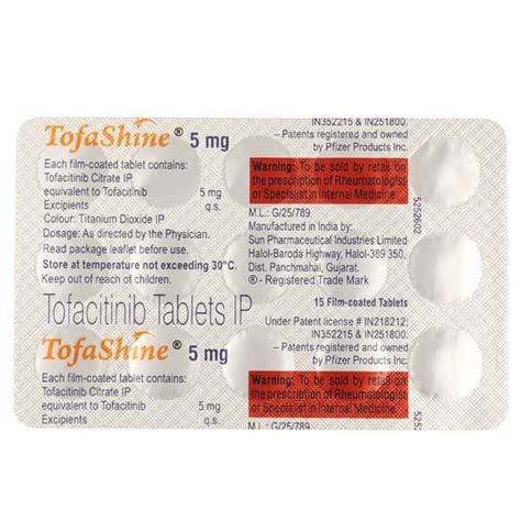 Tofashine 5 MG Tablet (15): Uses, Side Effects, Price & Dosage | PharmEasy