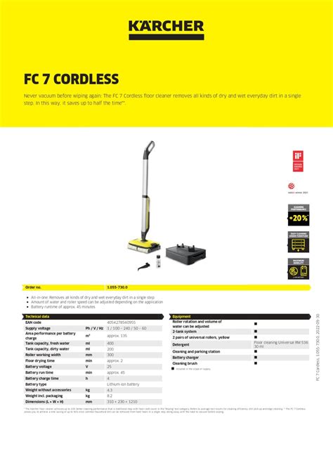 Karcher FC 7 Hard Floor Cleaner Cordless | PLUGnPOINT