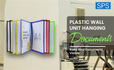 SPS A4 Plastic Wall Unit Hanging Documents Storage Folders - Set of 10 ...