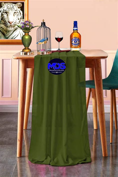 Buy MDS Pack of 5 Wedding 27 x 120 inch Chiffon Table Runner for ...