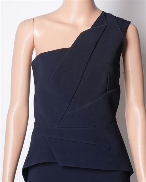 Roland Mouret One Shoulder Form Fir Dress