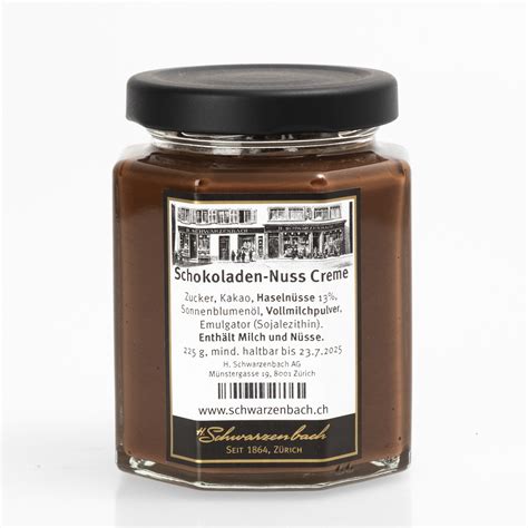 Chocolate nut cream 225g - schwarzenbach.ch