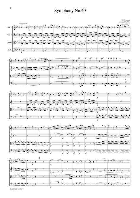 Play Official version of Symphony No.40 in G minor, K.550 Sheet Music ...