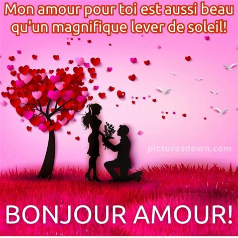 Bonjour mon coeur image arbre