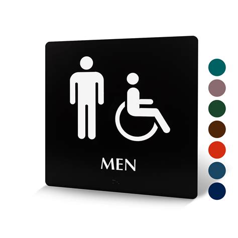 Mens Restroom Signs | Men Bathroom Signs