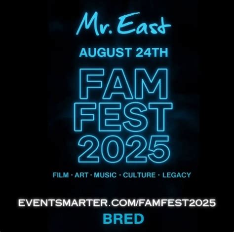FAM FEST 2025 , Mister.East-NJ, Roselle, 24 August to 25 August | AllEvents