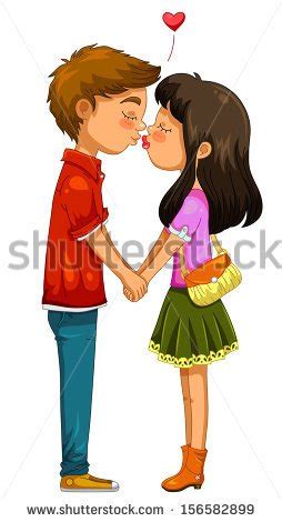 young girl kissing old man clipart - Clipground