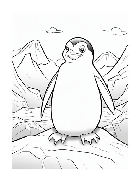Cute Coloring Pages Of Penguins