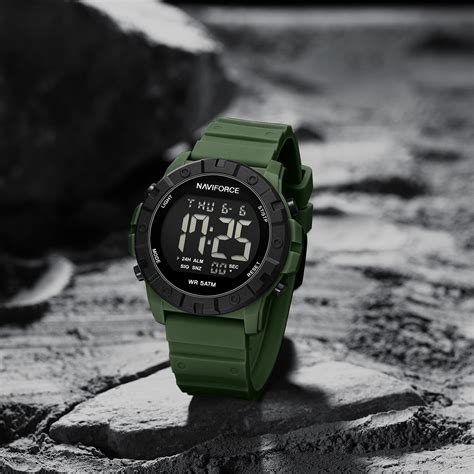 NF7110 Green LCD Display Trendy Silicone Digital Watch – Alix Store